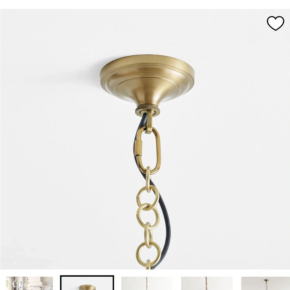 Pottery Barn Flynn Recycled Glass Pendant 12 in